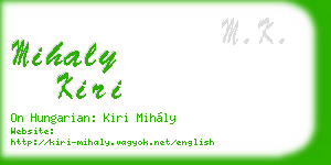 mihaly kiri business card